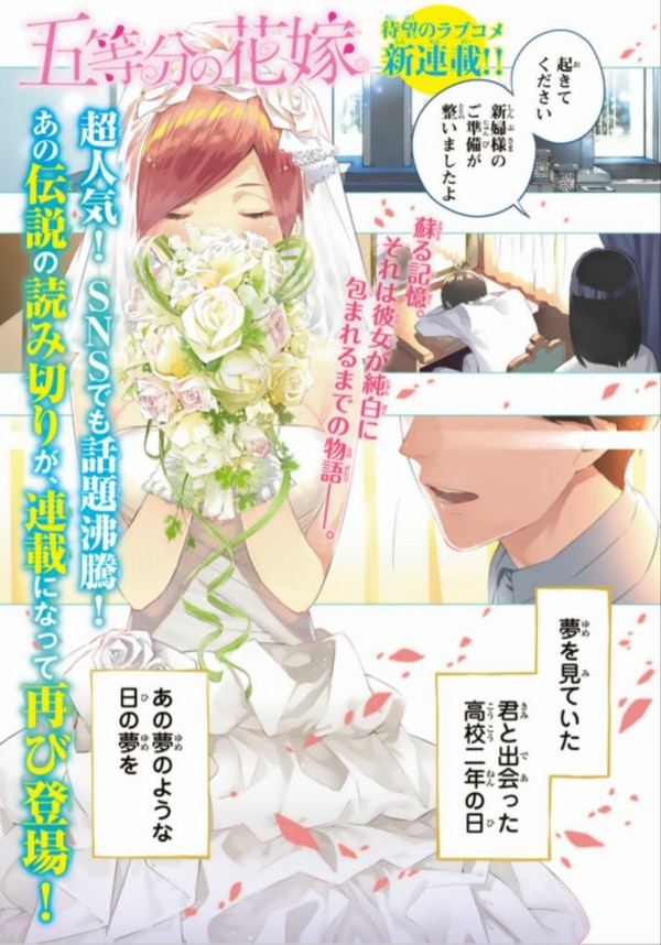 五等分の花嫁 第33話 お見舞いエンカウント感想 殻にこもってつぶやき乱反射