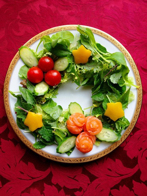 サーモンのxmasリースサラダ 5分 おもてなし クリスマス Healthy Beautiful Life Powered By ライブドアブログ