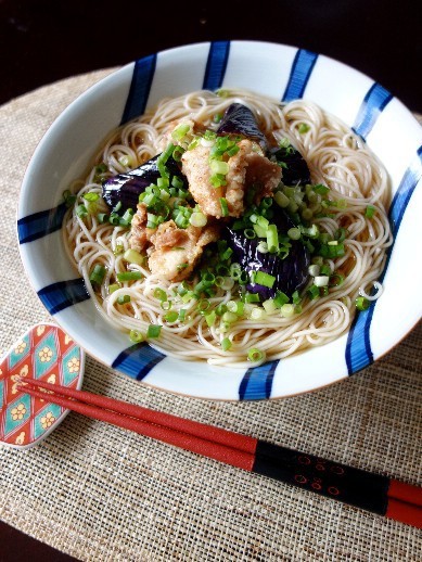 鶏となすの揚げだしにゅうめん そうめん にゅうめん Healthy Beautiful Life Powered By ライブドアブログ