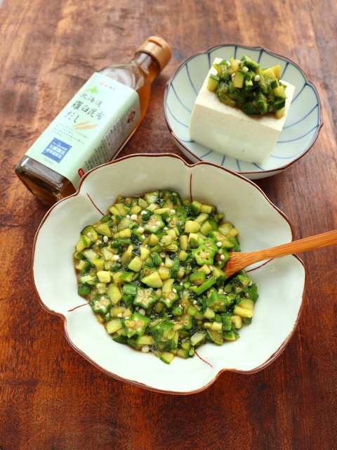 刻んで混ぜるだけ オクラと胡瓜のだし 夏野菜たっぷり 作り置き 福山醸造 Healthy Beautiful Life Powered By ライブドアブログ
