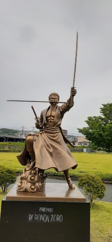 麦わらの一味ここに集結！ONE PIECE 熊本復興プロジェクト銅像