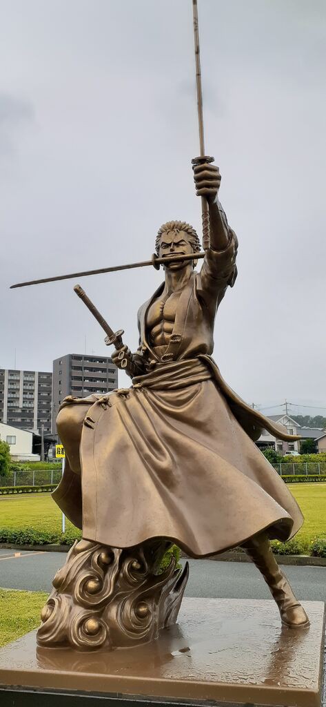 麦わらの一味ここに集結！ONE PIECE 熊本復興プロジェクト銅像