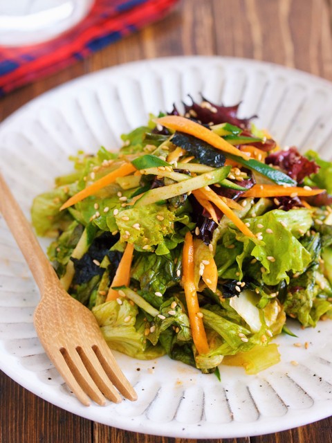 ボウルごと抱えて食べたい♪『やみつき♡チョレギサラダ』【#簡単 #副