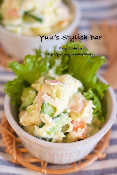 ポテサラ ariko shima miyajima | おつまみ兼副菜にいぶりがっこ入り