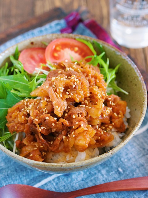 包丁不要 漬けて焼くだけ 豚焼肉丼 時短 丼 ランチ 作り置き スピードおかず De おうちバル Yuu S Stylish Bar Powered By ライブドアブログ