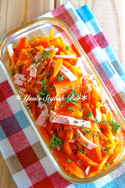 ツナ入り♡キャロットラペ【#作り置き #お弁当 #副菜 #洋風】 : 作り