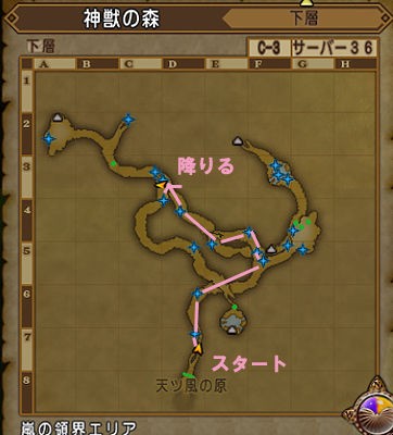 神獣の森キラキラマラソンmap Ver3 5前期 ゆうきりんりん