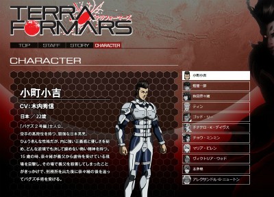 テラフォーマーズ Ova バグズ2号編 のキャラクター紹介ページ公開 設定画あり なんだかおもしろい