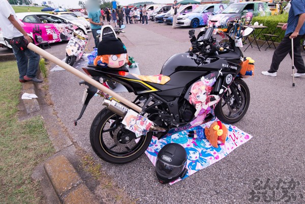 足利に萌え車両 第10回足利ひめたま痛車祭 痛単車 痛スクーター 痛チャリ ラブライブ 艦これ 東方project などなど なんだかおもしろい