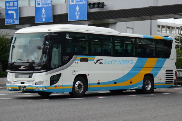 JR四国バス　三菱ふそう　エアロエース　高速路線バス JR四国バスの新車 エアロエースMS06モデル 8912号車