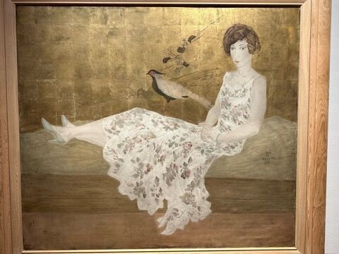 藤田嗣治、【Femme tressant ses cheveux】 藤田嗣治、【Femme tressant ses cheveux】 藤田嗣治、【Femme