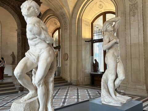 (コパ) , ミケランジェロ「瀕死の奴隷」高さ47cm ミケランジェロ「瀕死の奴隷」 [127874731]のアート作品 - アフロ