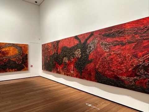 今井 俊満（IMAI Toshimitsu）／竜田川〈ミクストメディア版画／直筆