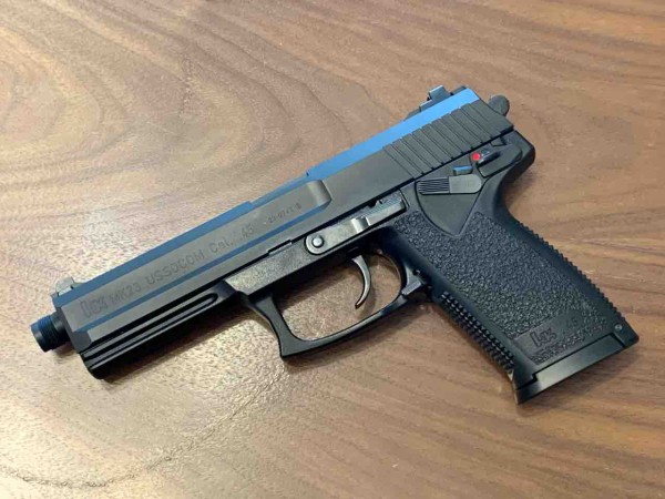 KSC CO2 MK23 SOCOMピストル マガジン4本付き MK23ソーコムピストル（CO2）」の発売日が8/22(火)に決定
