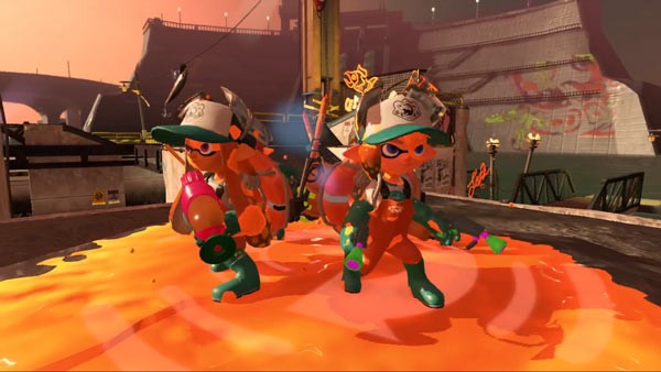 スプラトゥーン　サーモンラン　掛け時計　落書き風　シャケ　バイト スプラトゥーン サーモンラン 掛け時計 落書き風 シャケ バイト