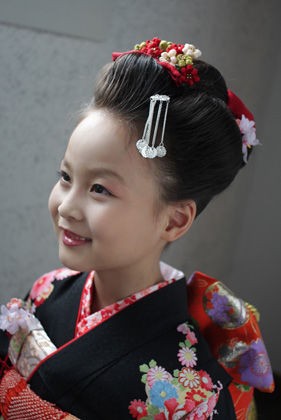 七五三 七歳さんは日本髪で 仙台の写真館 スタジオズイム